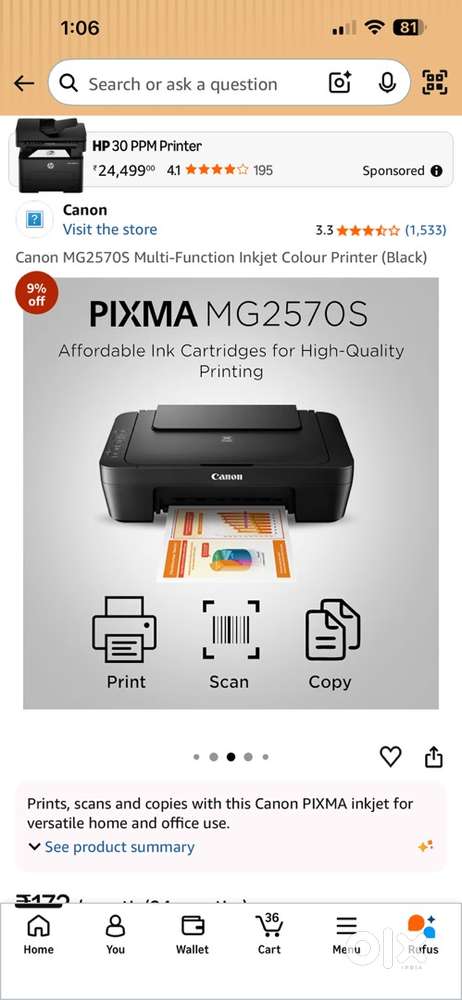 Canon Printer for Sale