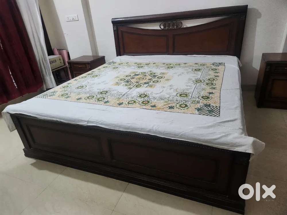 Sagwan wood bed old olx sales