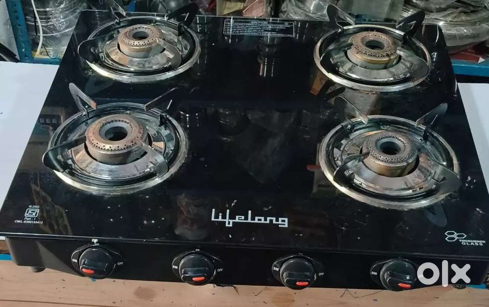 Lifelong 4 burner gas stove new condition