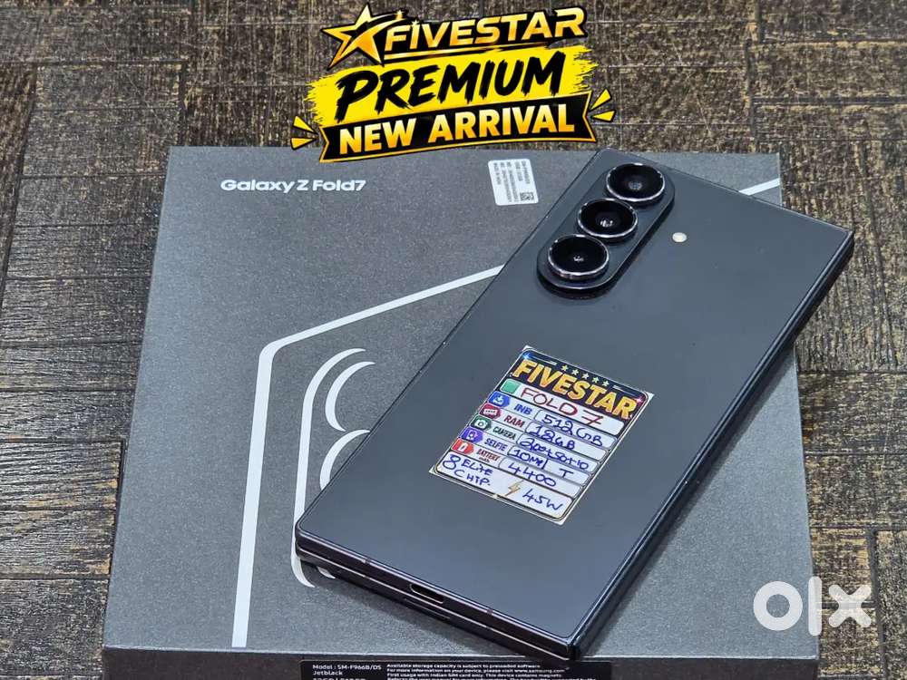 SAMSUNG GALAXY Z FOLD7 5G
12GB RAM | 512GB Storage | Jetblack

Decent