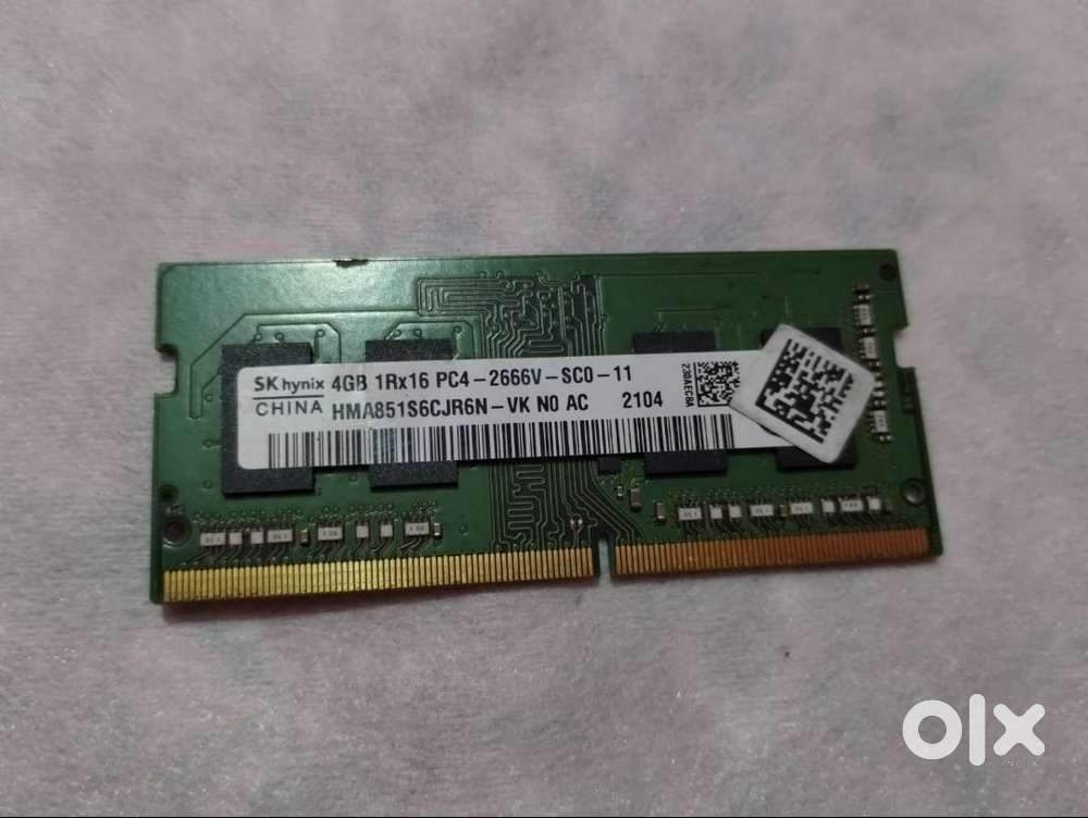 SK hynix 4GB DDR4 2666MHz Laptop RAM (SODIMM) – Original / Working ...