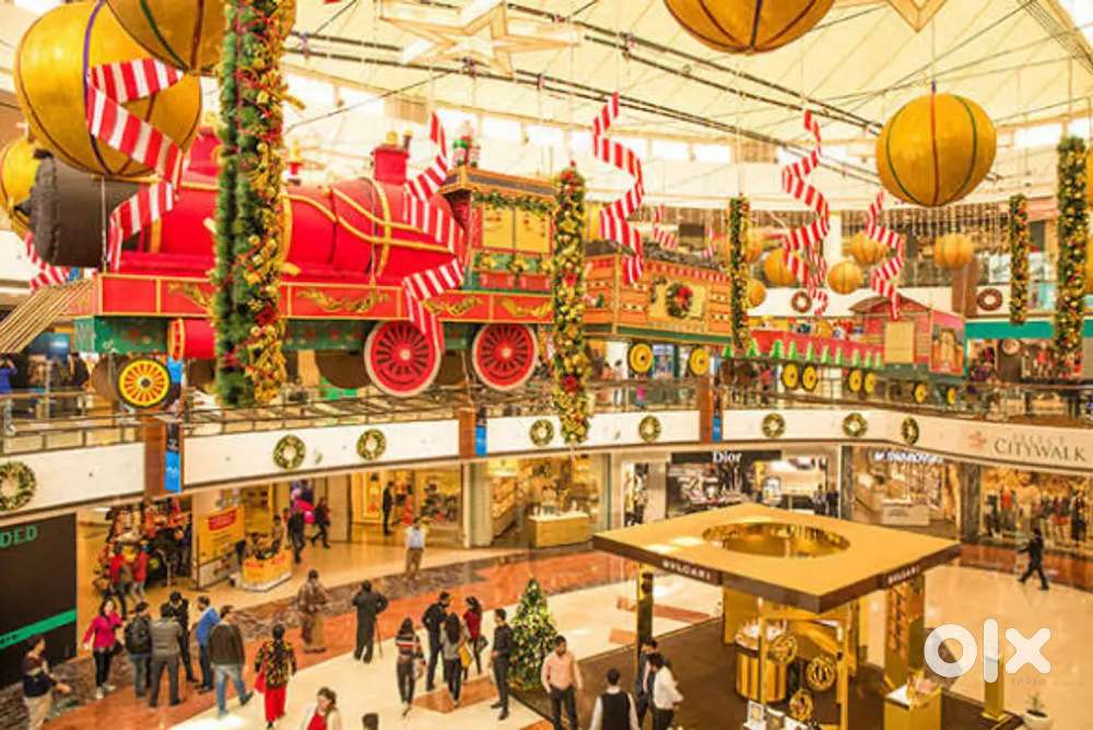 Sales boys and girls shopping mall same day joining