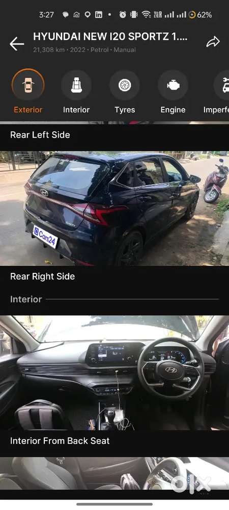Hyundai New I20 2022 Petrol 21500 Km Driven
