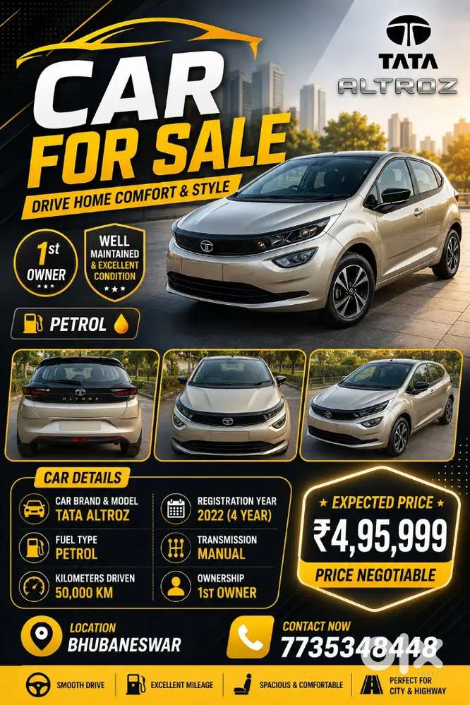 Tata Altroz 2022 Petrol Well Maintained