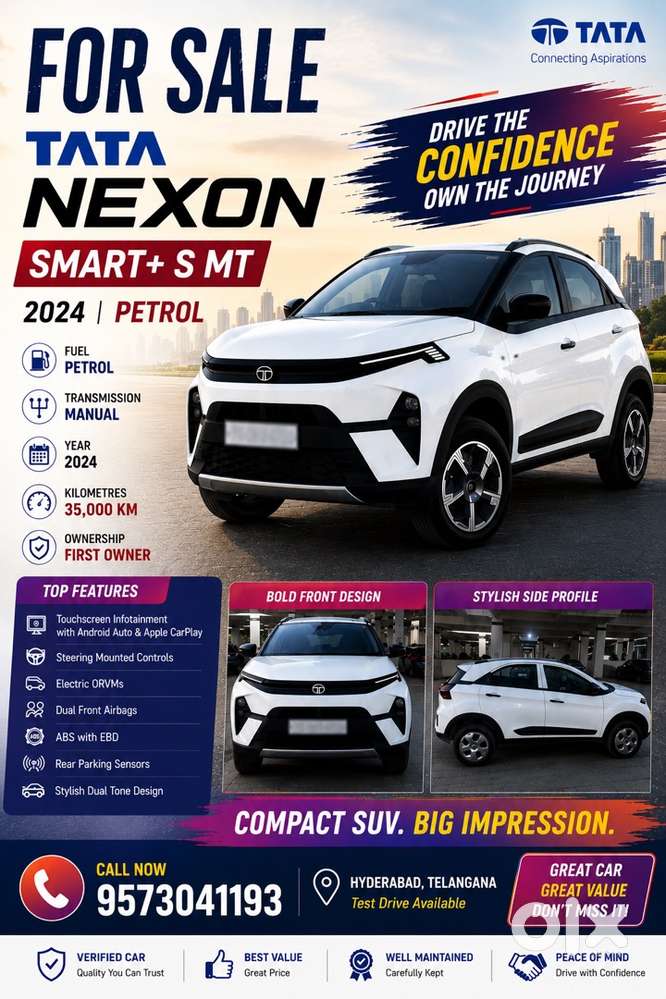 Tata Nexon Smart Plus With Sunroof 2024 In Neat Condition