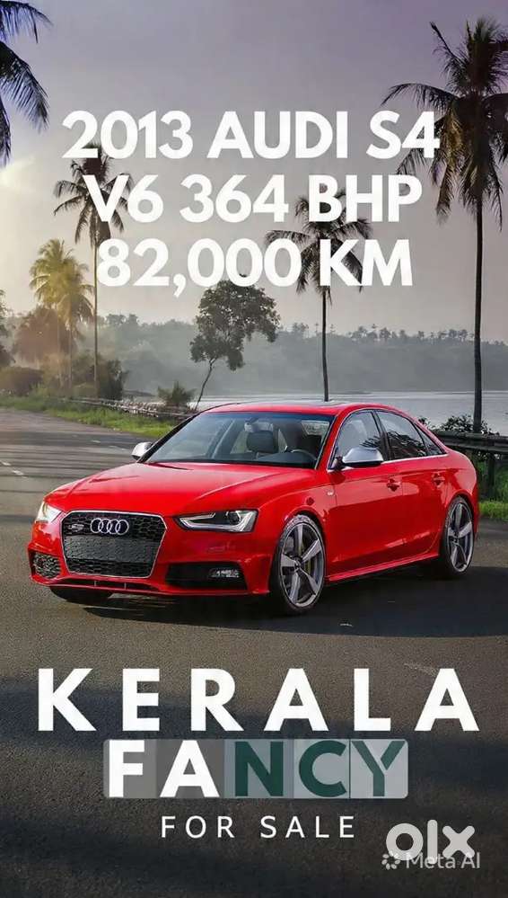 364 Bhp V6 Audi S4 Sports Car Kerala Fancy With 16 Lakhs Fittings