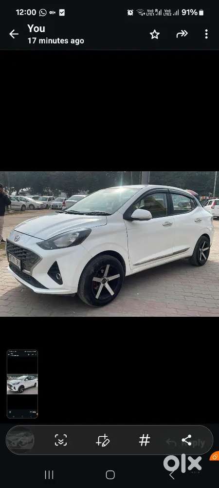 Hyundai Aura 2022 Cng & Hybrids 52500 Km Driven Well Condition
