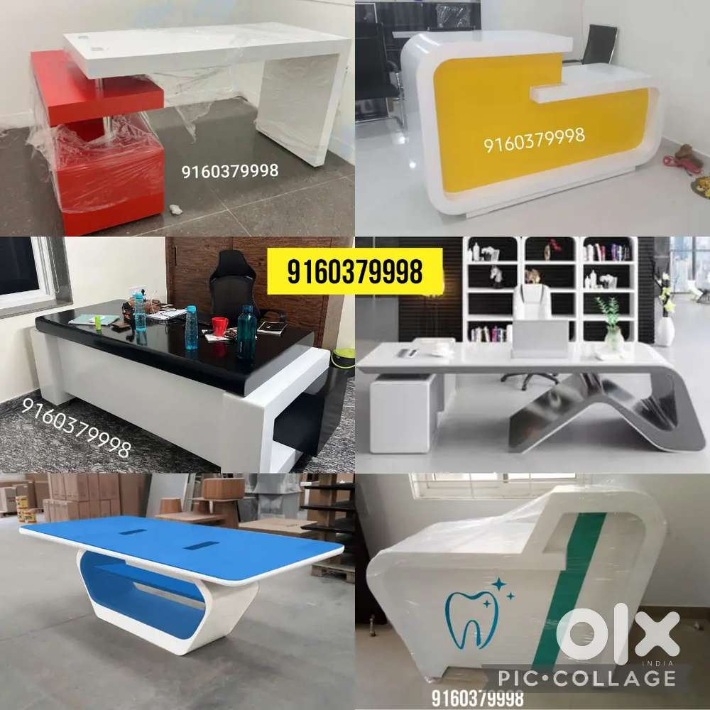 Office tables reception tables conference tables chairs workstations