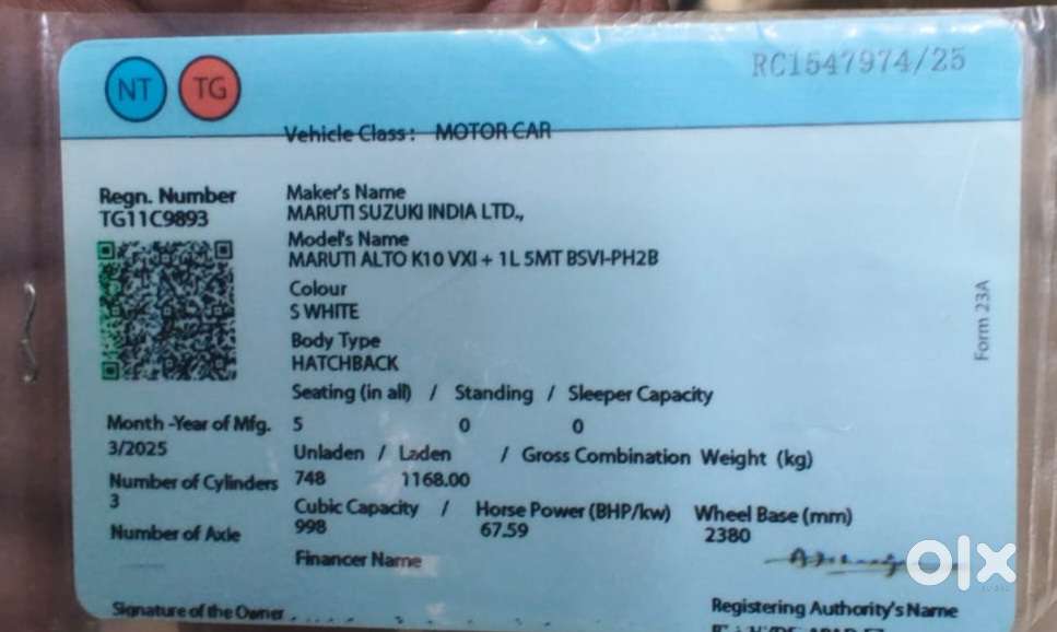 Maruti Suzuki Alto K10 Plus Edition, 2025, Petrol