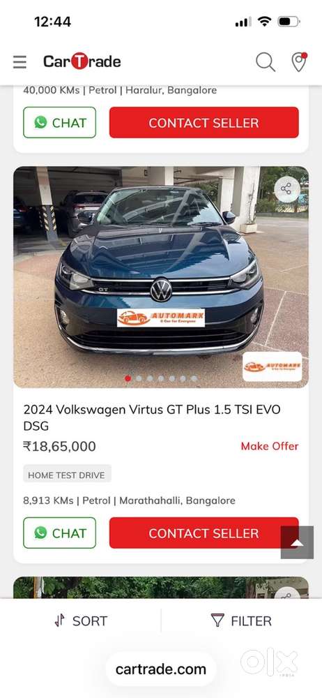 Volkswagen Virtus Petrol Well Maintained