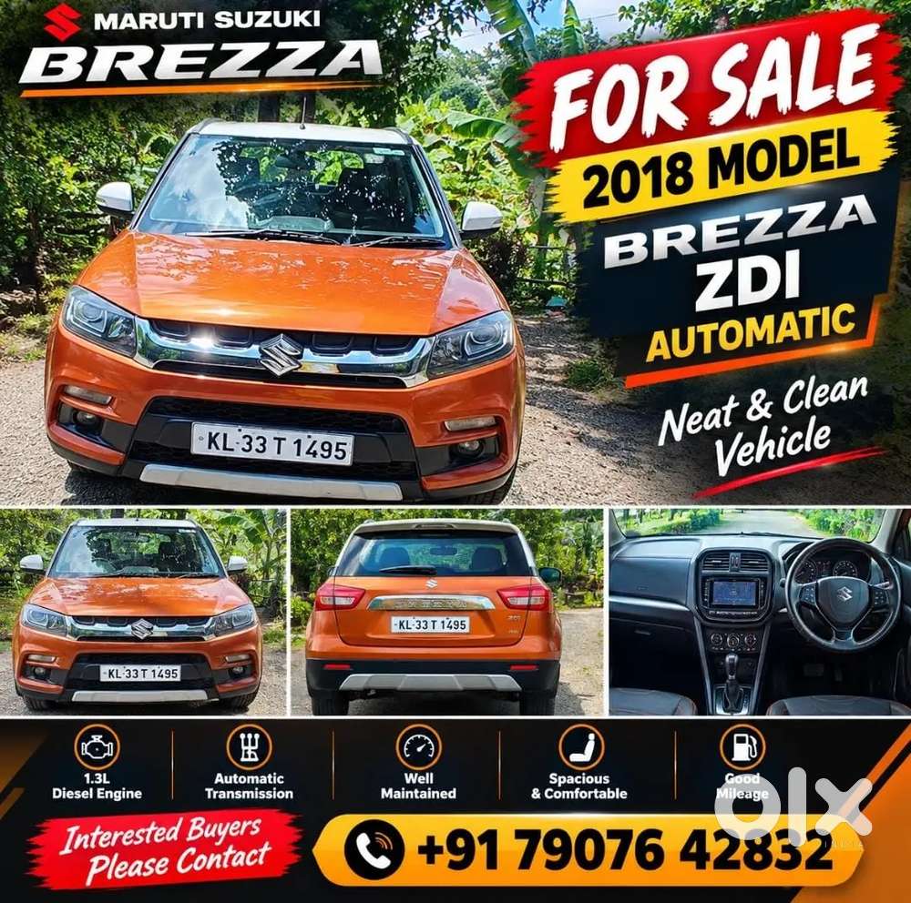 2018 Maruti Suzuki Brezza Zdi+ Amt