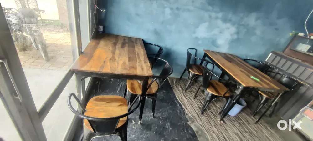 Cafe table and chairs