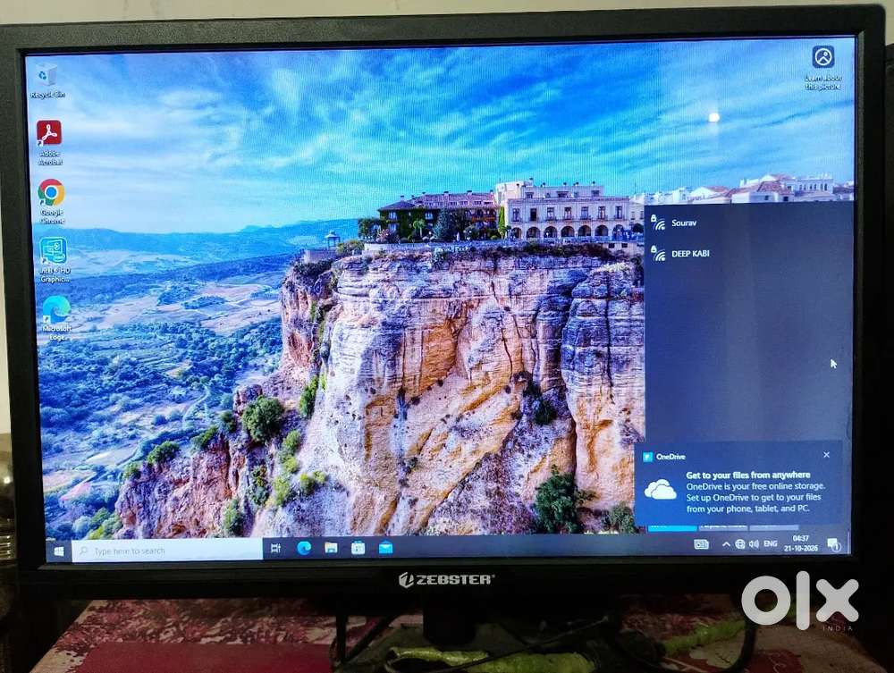 Desktop with Intel i5, 8GB RAM and 128GB SSD