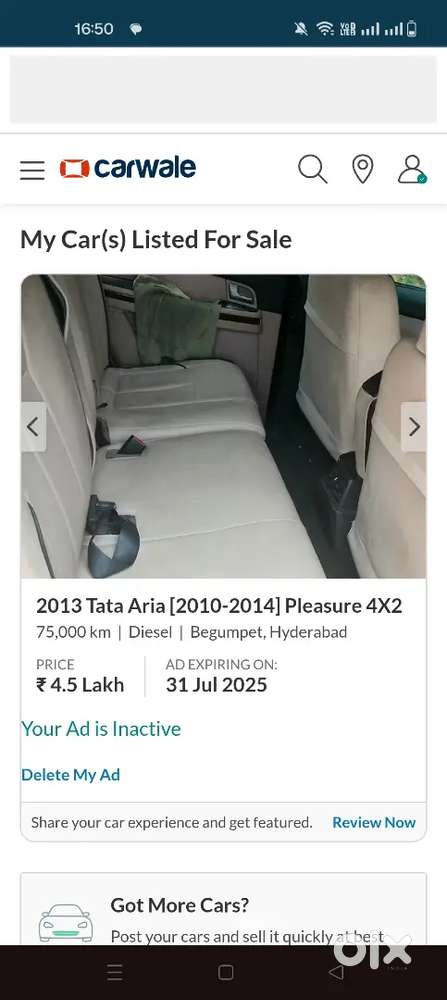 Tata Aria 2013 Diesel 79000 Km Driven