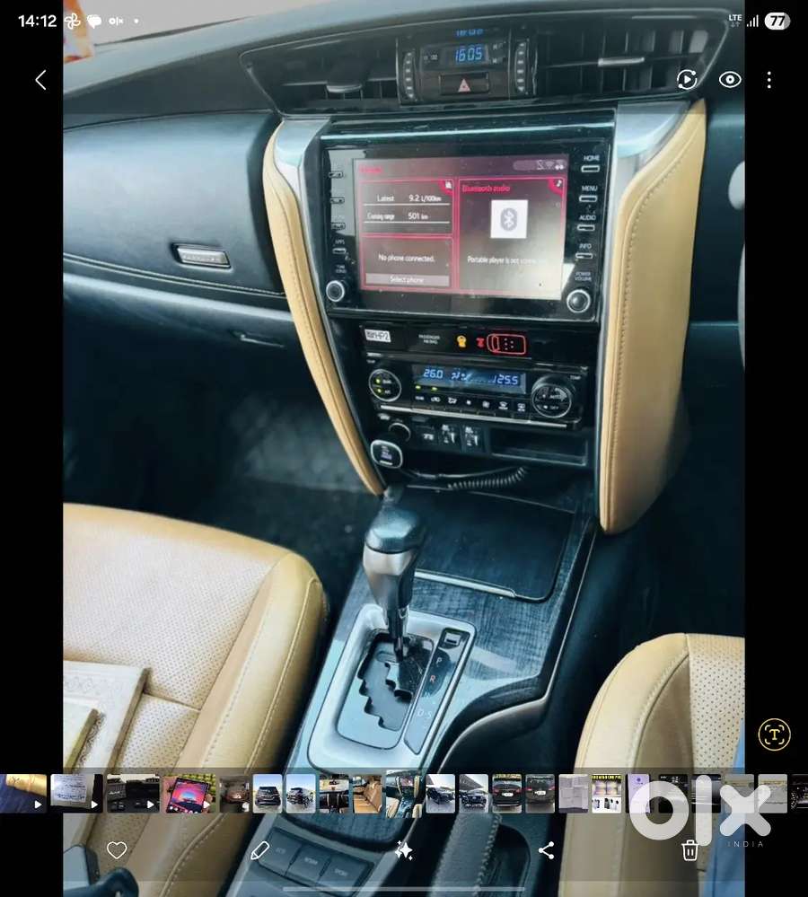 Black Toyota Fortuner Oct 2023.
