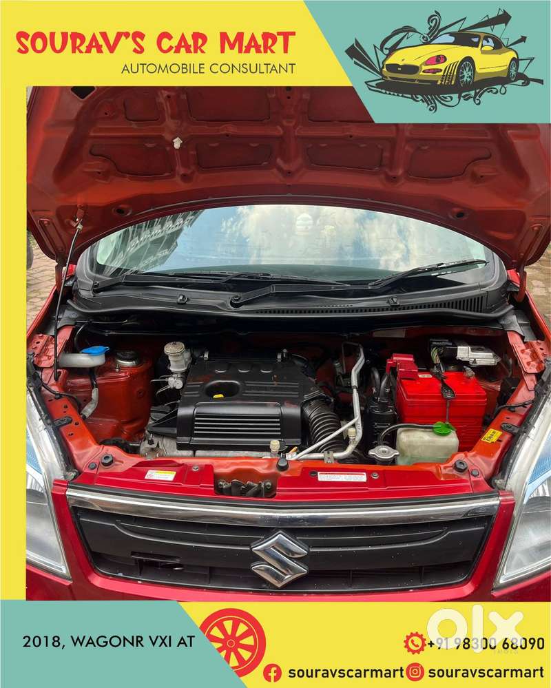 Maruti Suzuki Wagon R 1.0 Vxi Amt, 2018, Petrol