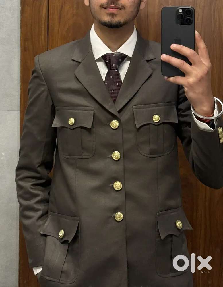 Military Safari Coat For Wedding,