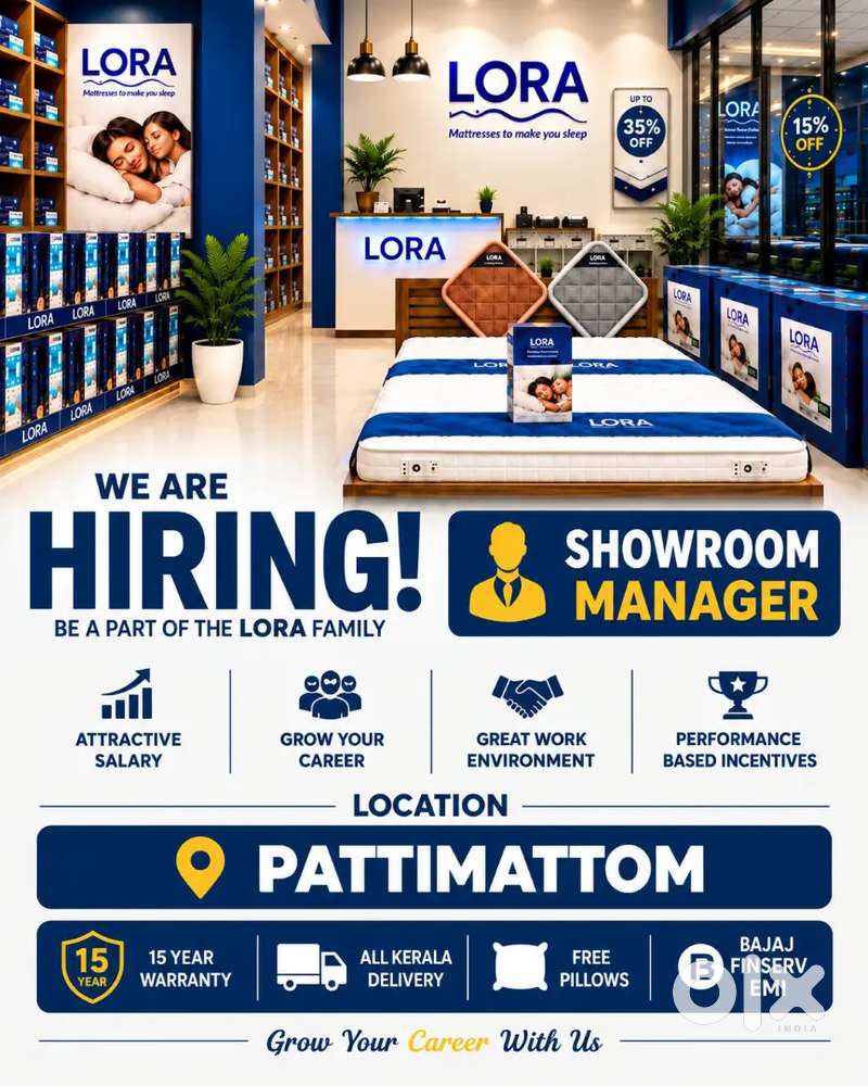 We are hiring showroom manager