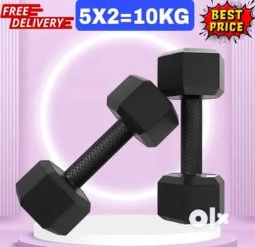 10 kg Hex Dumbbell set Gym Gym Fitness 1788595791