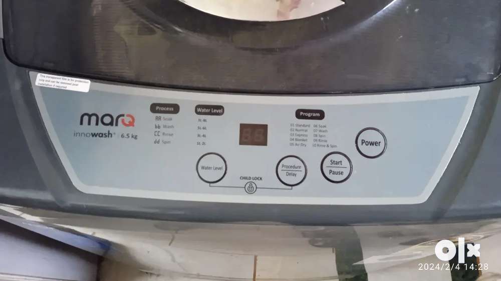 marq 6.5 kg washing machine