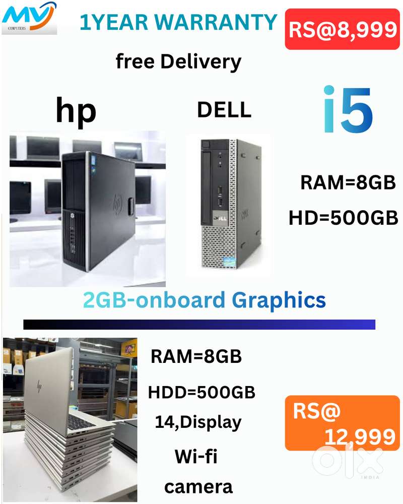 desktop computeGood Speed Performance //Warranty with Bill Availablehp