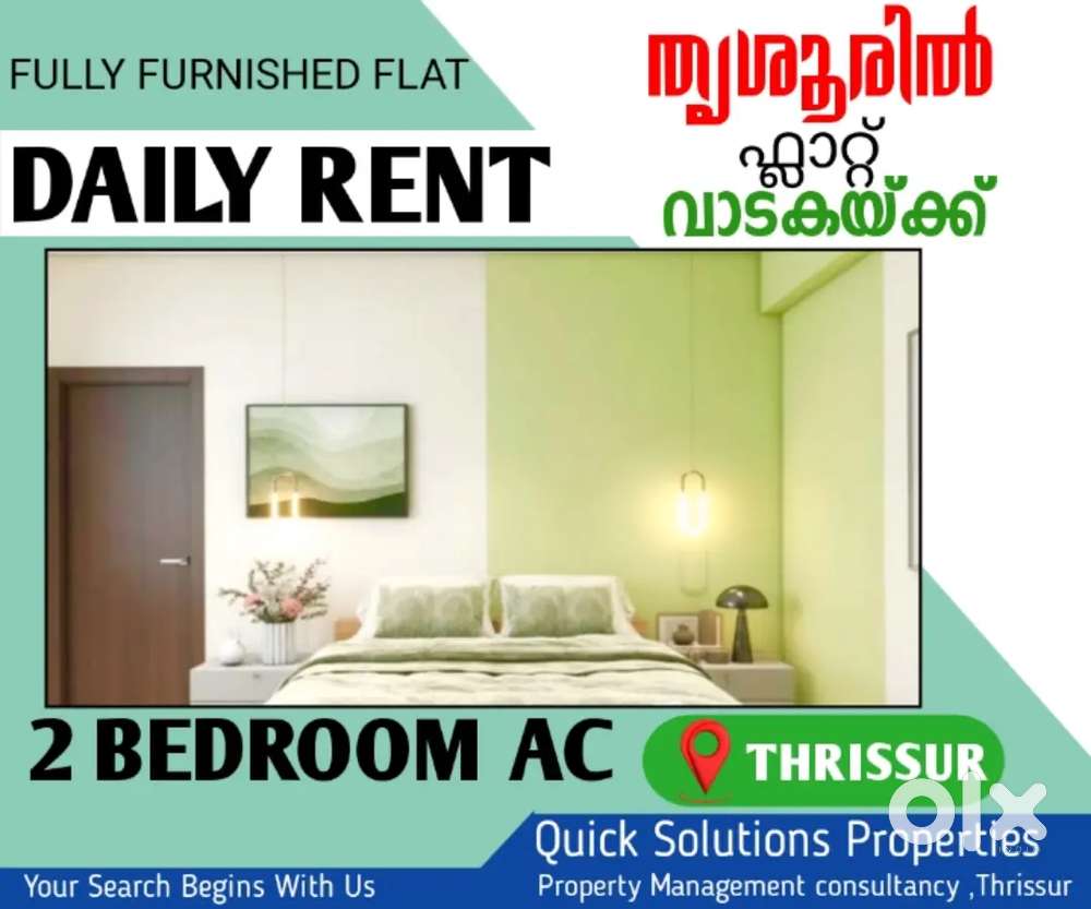NEAR HILITE MALL KUTTANELLOOR BHK FURNISHED FLAT RENT For Rent
