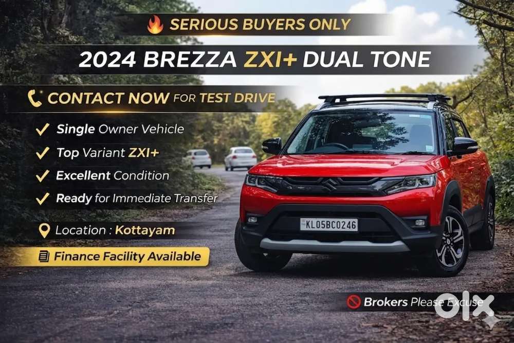 2024 Brezza Zxi+ Dual Tone  Single Owner  Top Variant