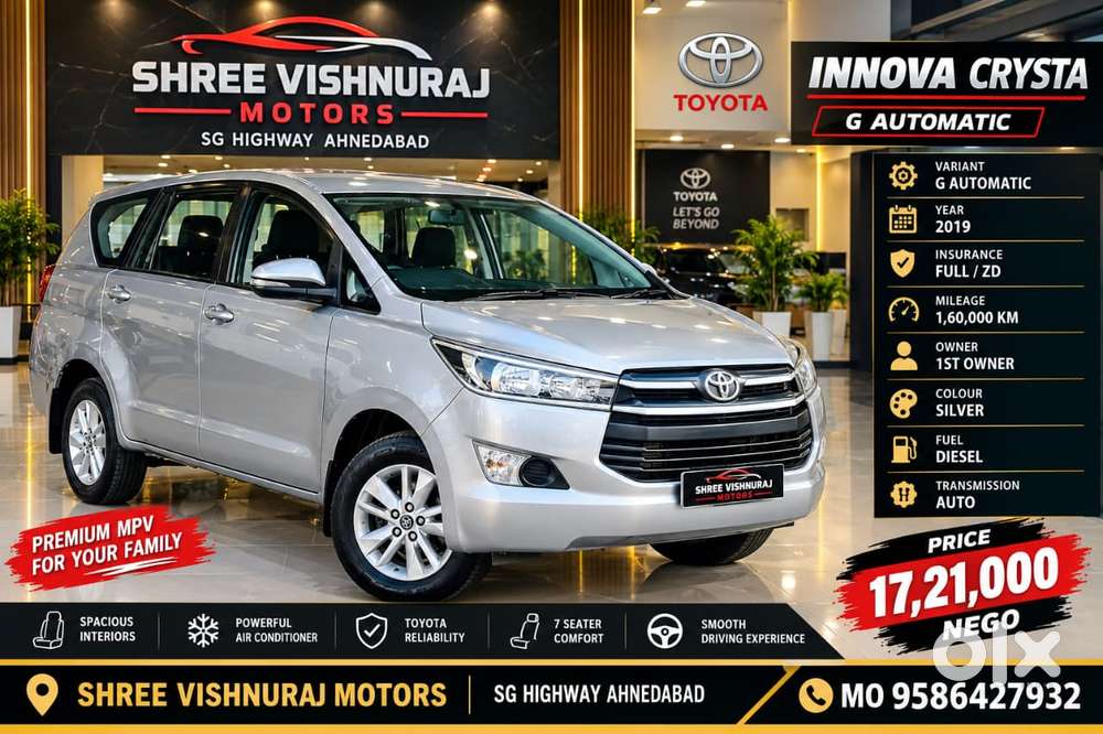 Toyota Innova Crysta, 2019, Diesel