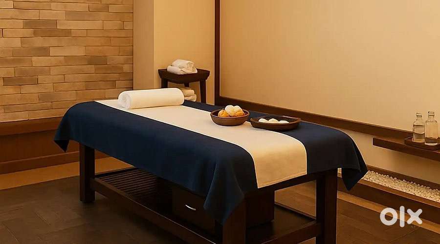 Spa massage therapist female.