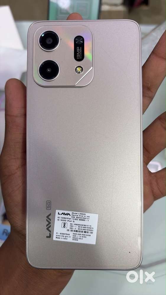 Lava virat 5g mobile with box chrger bill properly  new condition