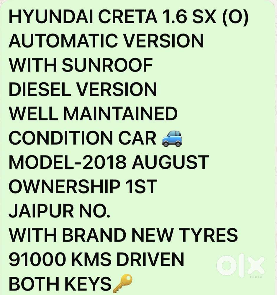 Hyundai Creta 1.6 Sx At Crdi, 2018, Diesel