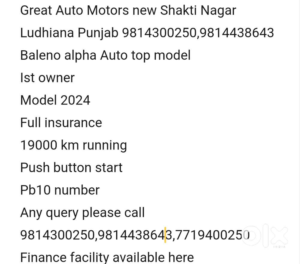 Maruti Suzuki Baleno 1.2 Alpha At, 2024, Petrol