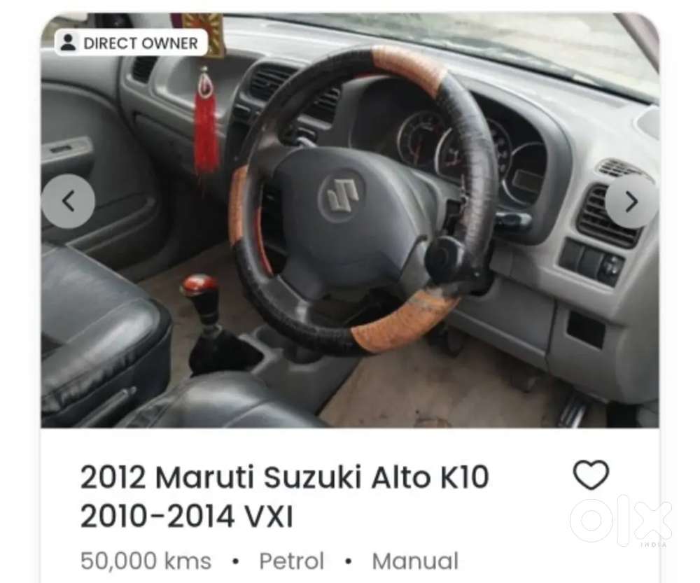 Maruti Suzuki Alto K10 2012 Year Car