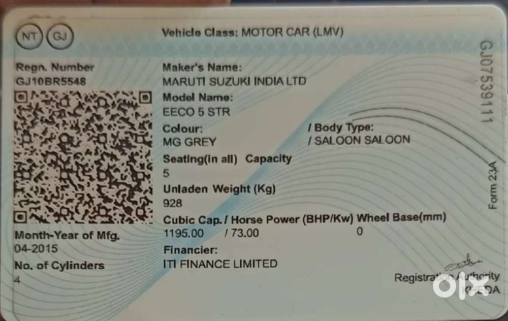 Maruti Suzuki Eeco 2015 Cng & Hybrids 90000 Km Driven