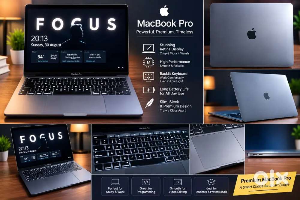 Apple MacBook Pro Intel Core i5| 16GB RAM| 250GB SSD| Original Charger
