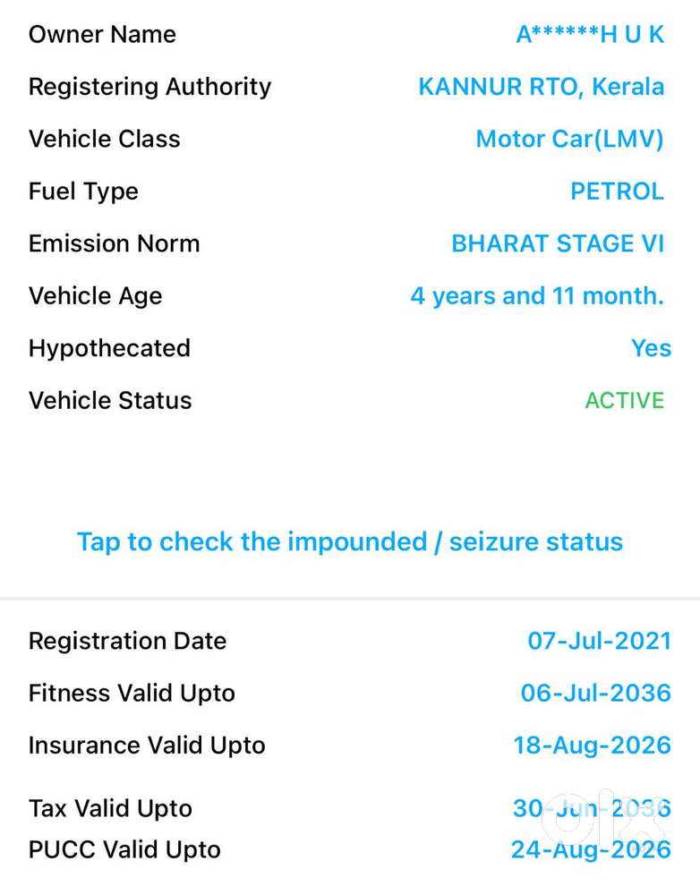 Maruti Suzuki Swift Vvt Vxi, 2021, Petrol