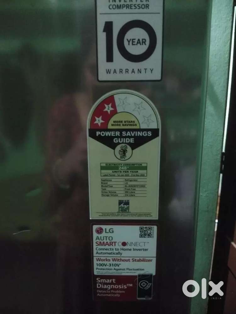 LG Refrigerator, smart Inverter Compressor - Fridges - 1814372827