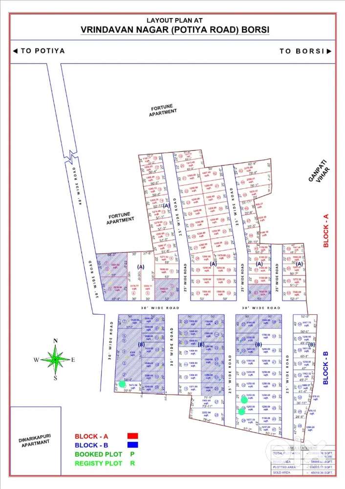 Borsi Fortune Apartment Ke Pass Plot | 1250 Sq Ft | Limited 2 Plot