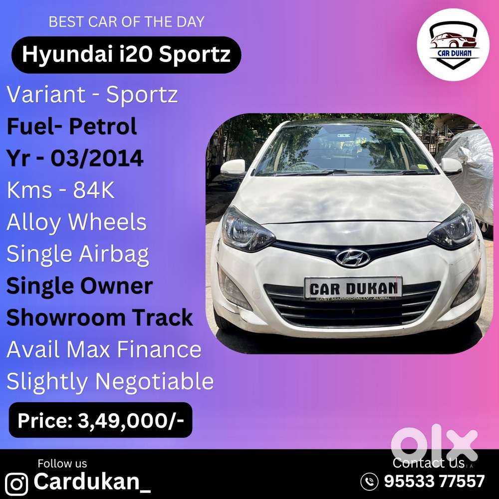 Hyundai I20 Sportz 1.2 Bs-iv, 2014, Petrol