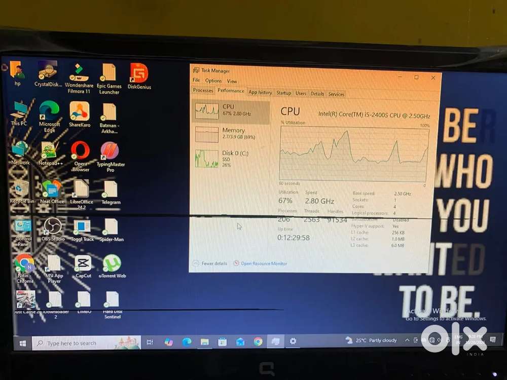 HP i5 Desktop &ndash; 128GB SSD Fast Boot | GPU Upgrade Ready | ₹3,000 Sligh