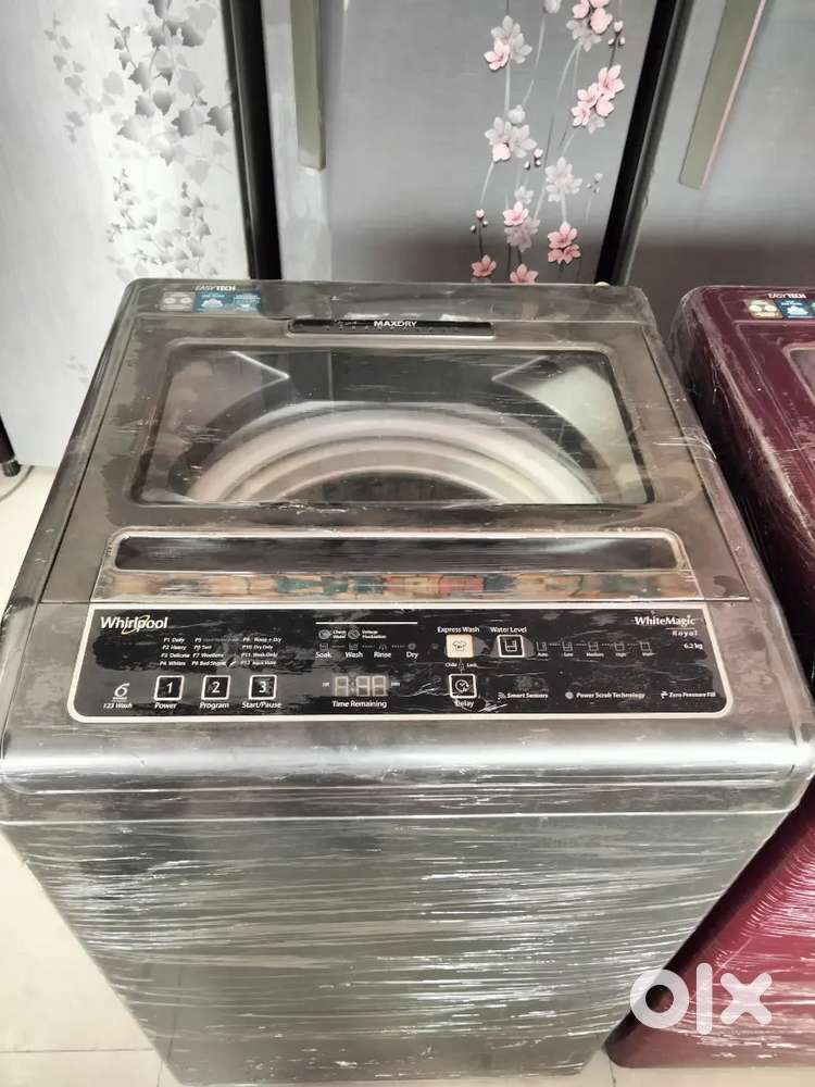 Whirlpool white magic royal top load 6.2 washing machine on rent