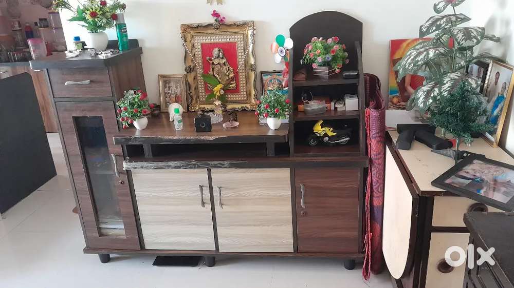 Wooden show case for living room