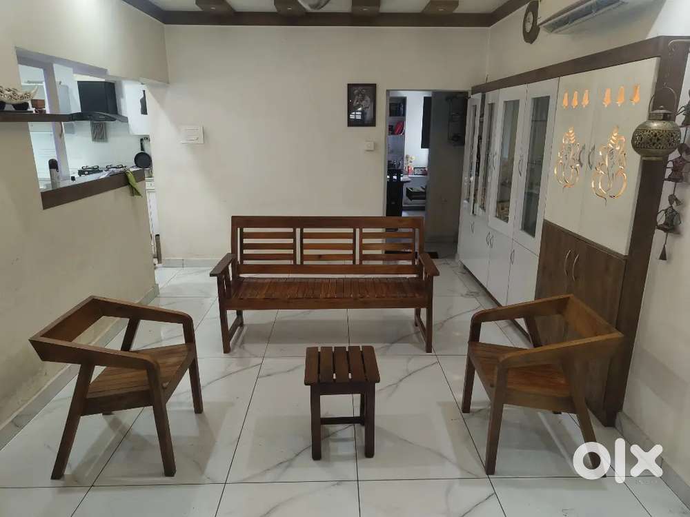 Wooden Chairs and coffee table
