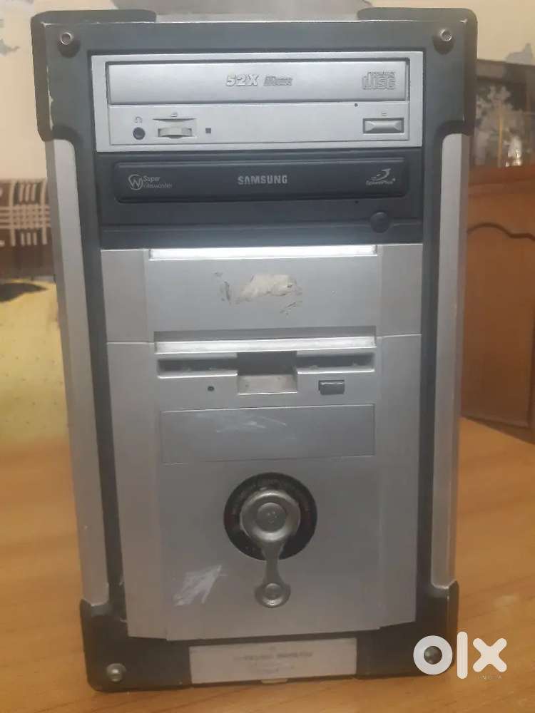 Grey colour Cpu with all  ports in right condition not in working