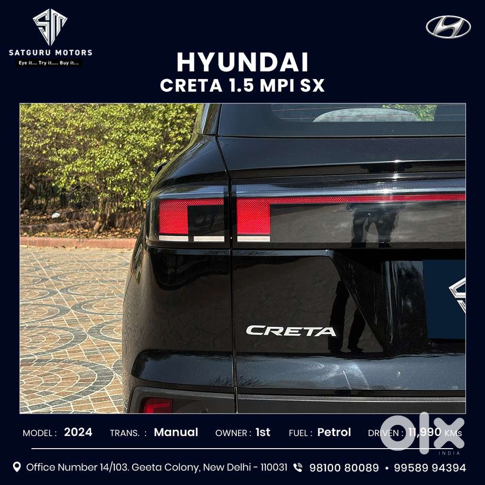 Hyundai Creta Sx Petrol Mt, 2024, Petrol