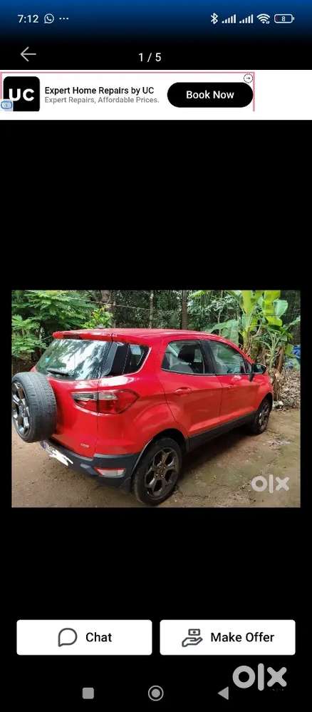 Ford Ecosport 2018 Diesel 104000 Km Driven, Excellent Mileage