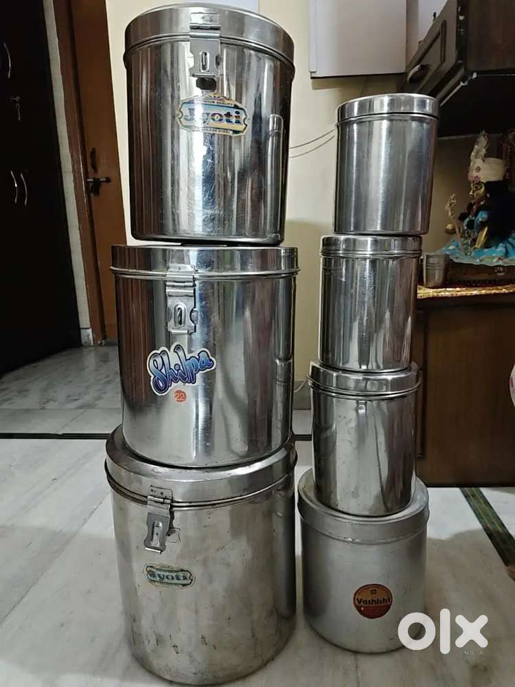 7 steel containers