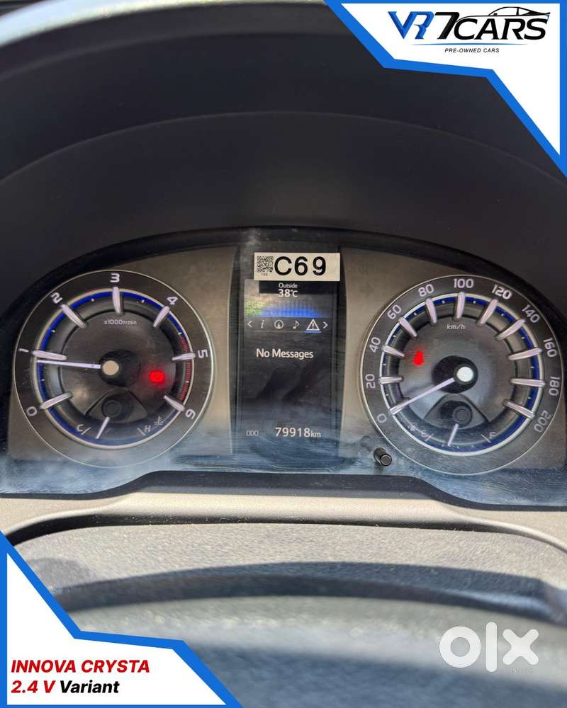 Toyota Innova Crysta 2.4 Vx Mt 8s, 2018, Diesel