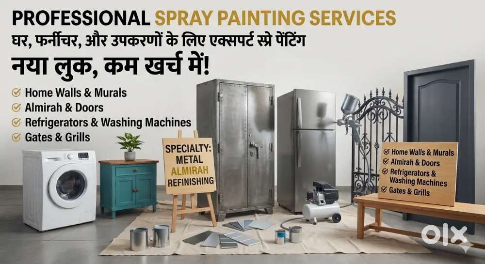 Professional Painting & Spray Painting Services - Wall, Doors, Almirah