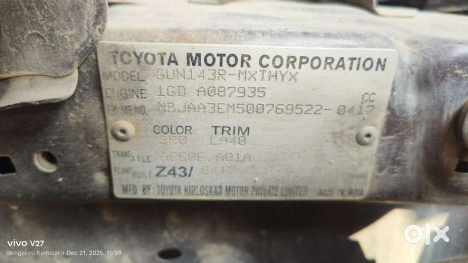 Toyota Innova Crysta 2.8 Zx At, 2017, Diesel